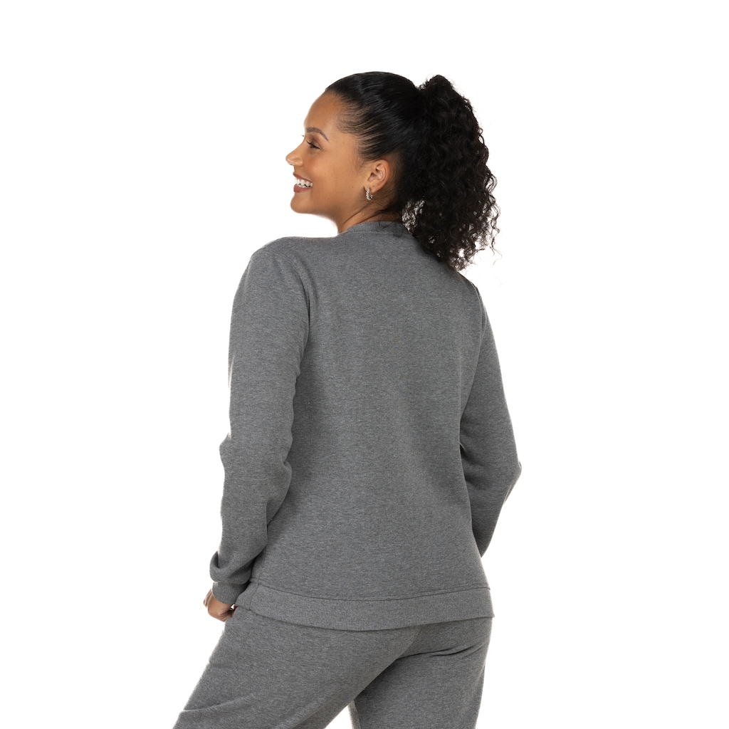 Imagem 2 do produto Blusa de Moletom Feminina Oxer Gola Redonda