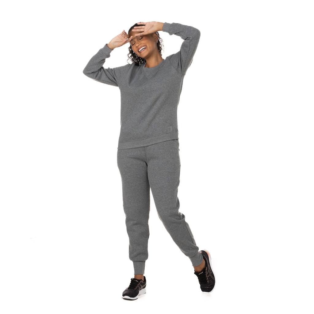 Imagem 3 do produto Blusa de Moletom Feminina Oxer Gola Redonda