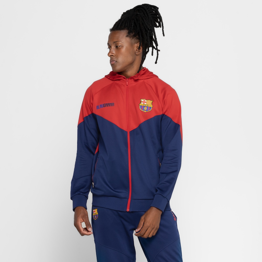 Imagem 4 do produto Jaqueta do Barcelona Masculina com Capuz Jogador
