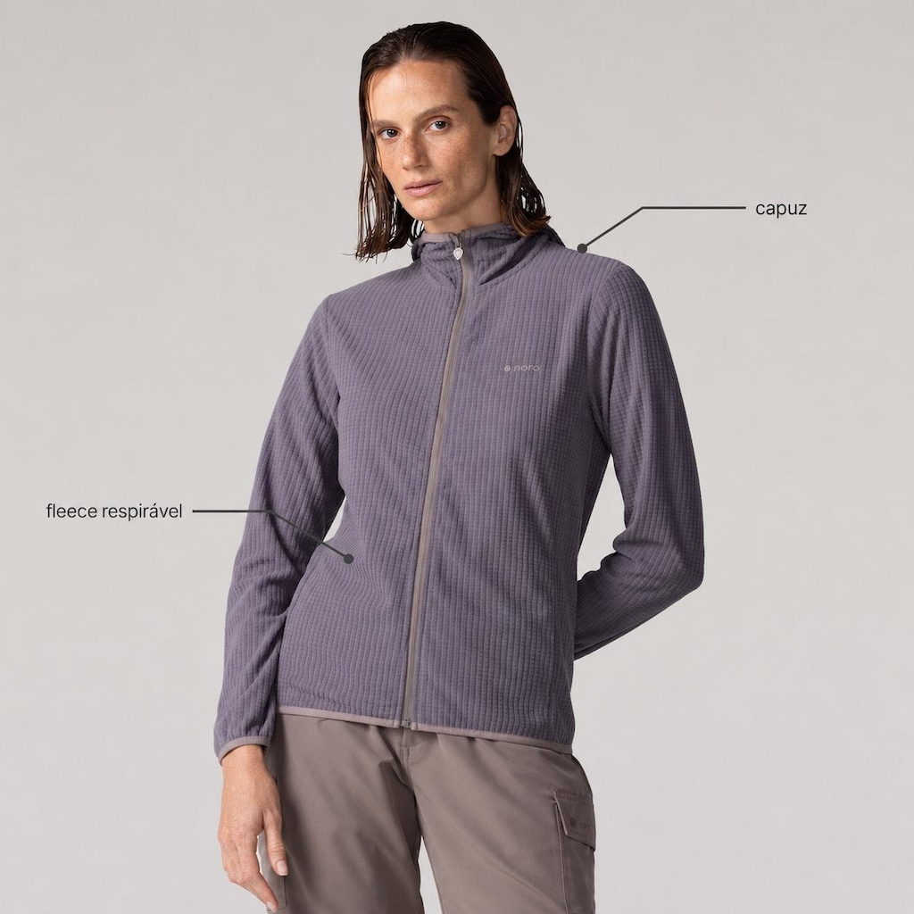 Imagem 2 do produto Jaqueta Fleece com Capuz Nord - Feminina