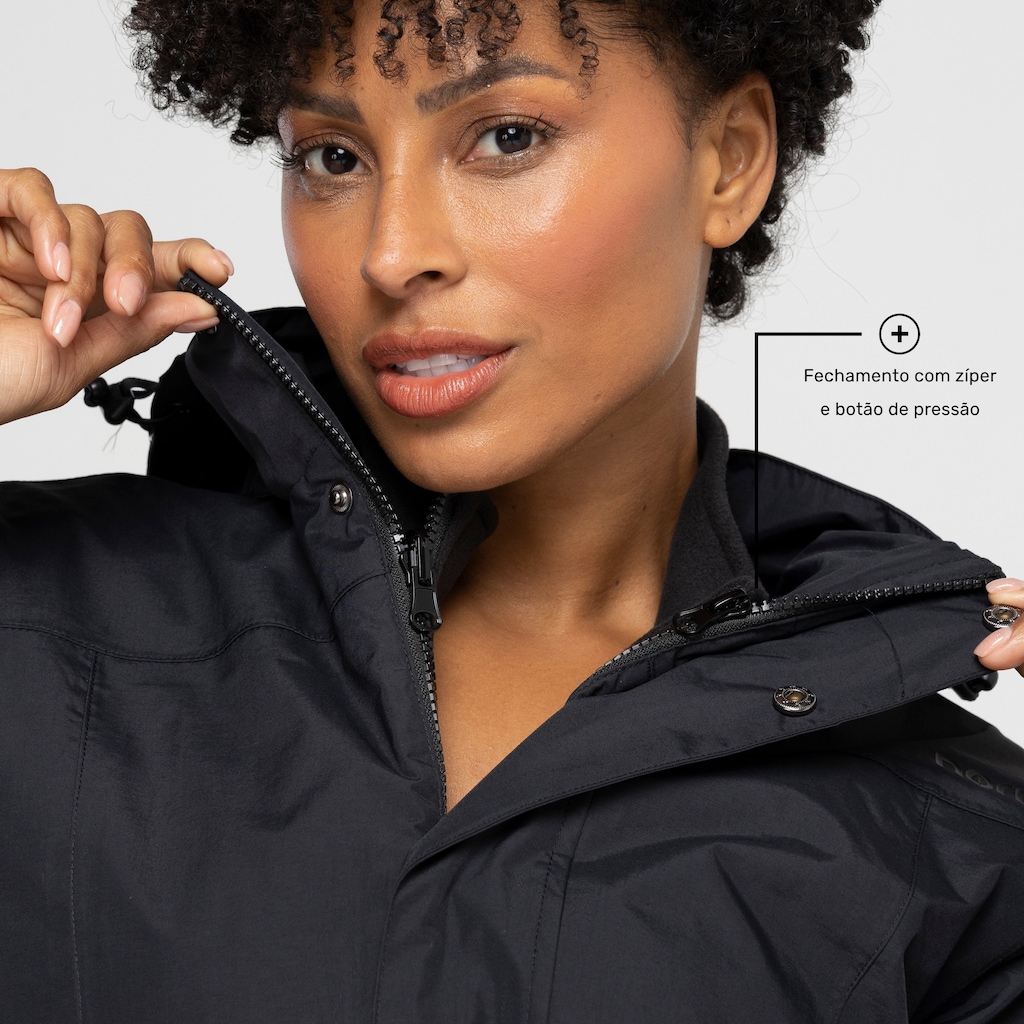Imagem 4 do produto Jaqueta Feminina Nord com Capuz Removível 3 em 1