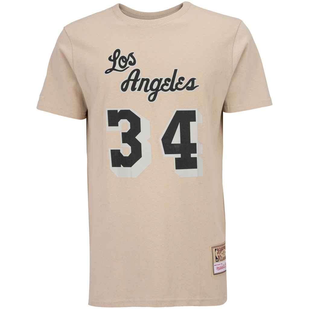 Imagem 1 do produto Camiseta Los Angeles Lakers NBA Mitchell & Ness Khaki Black - Masculina