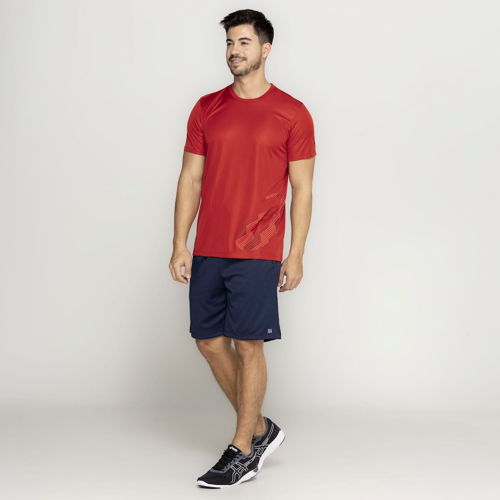 Imagem 4 do produto Camiseta Masculina ASICS Manga Curta Marmorizado Anti Odor Cava Tradicional