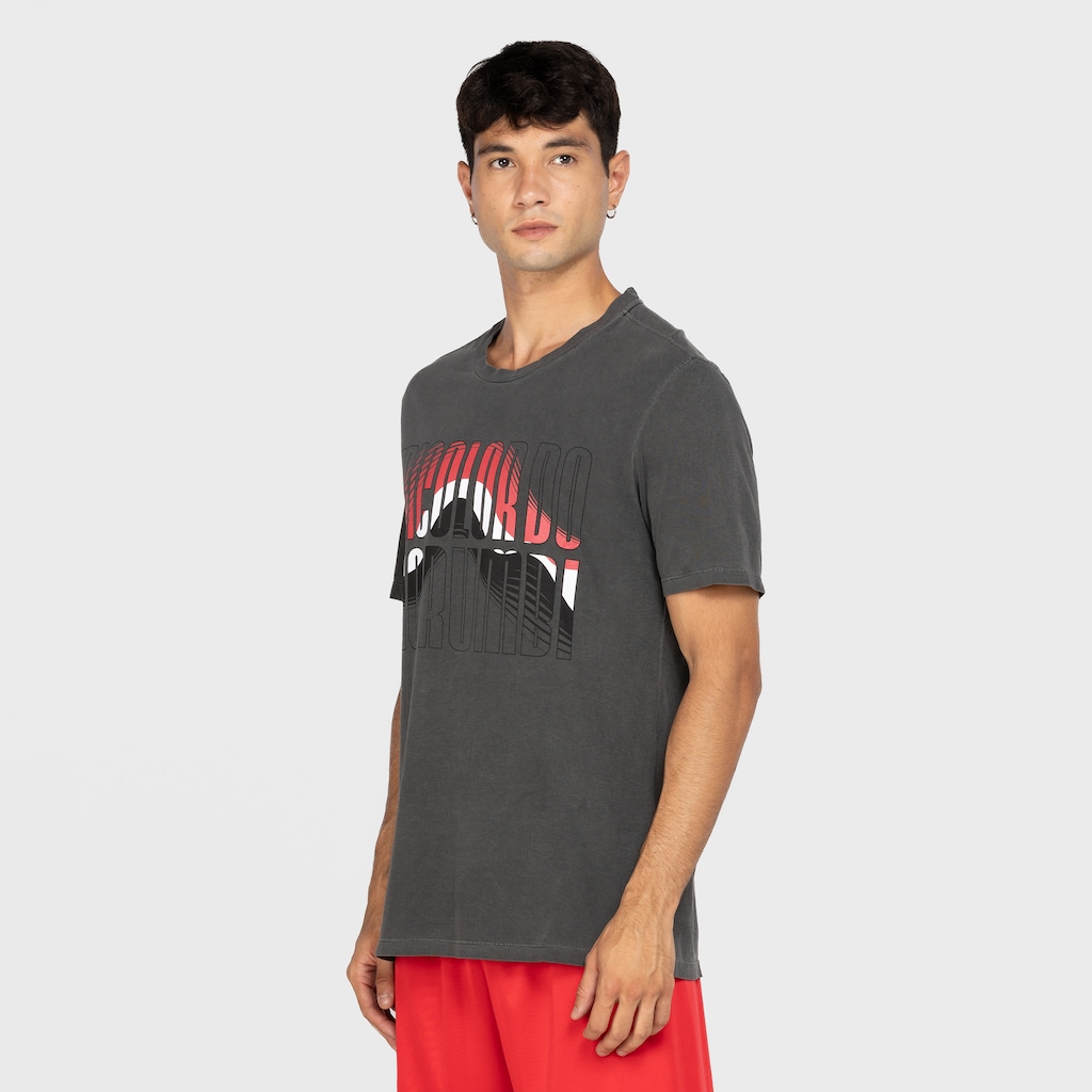 Imagem 4 do produto Camiseta do São Paulo Masculina Manga Curta Casual Tricolor