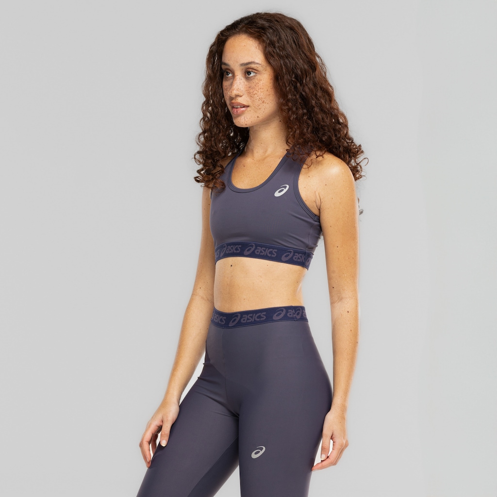 Imagem 4 do produto Top Fitness sem Bojo ASICS Média Sustentação Toya Run Basic - Adulto