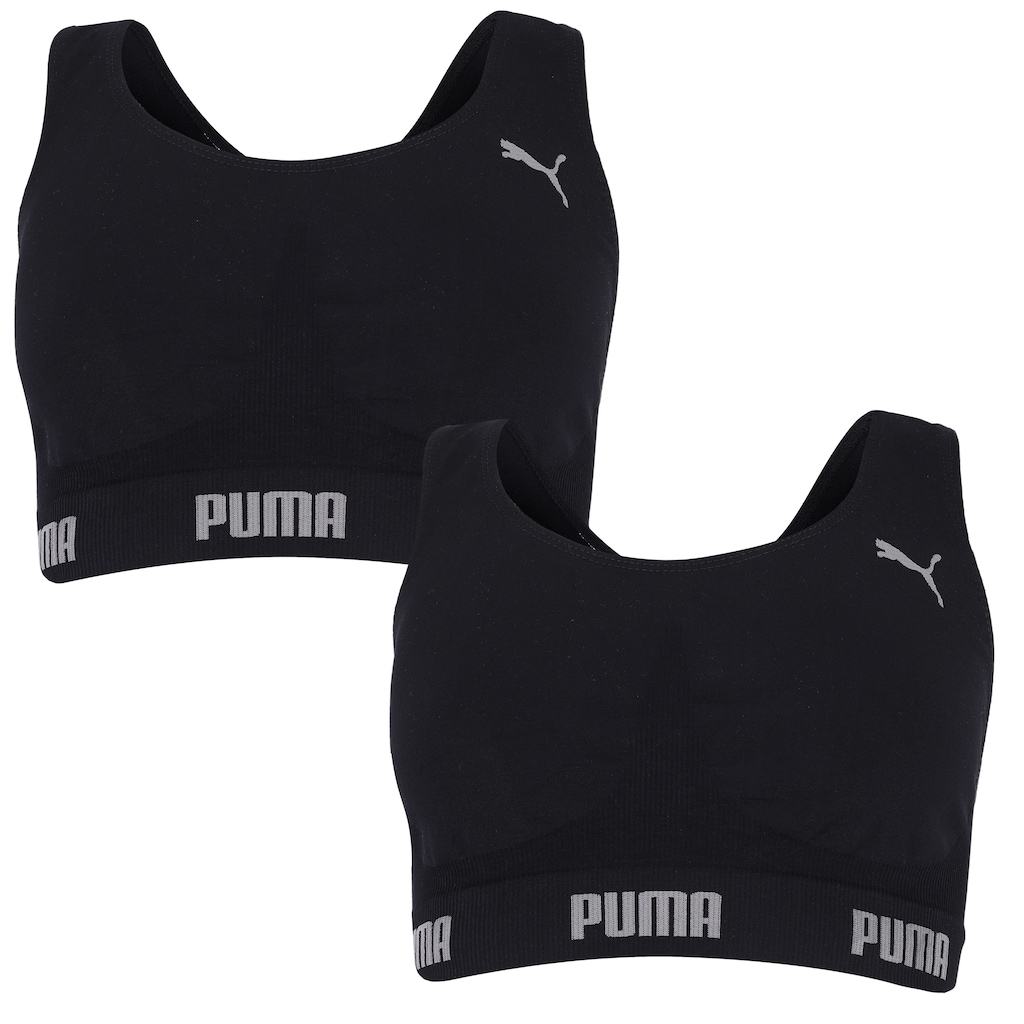 Imagem 1 do produto Top Fitness sem Costura Bodywear Puma com 2 Unidades - Adulto