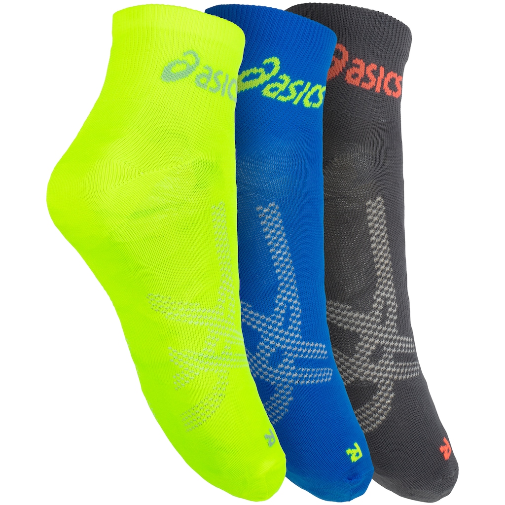 Imagem 3 do produto Kit de Meias De Corrida ASICS Lic Cano Curto Quarter com 3 Pares - Adulto