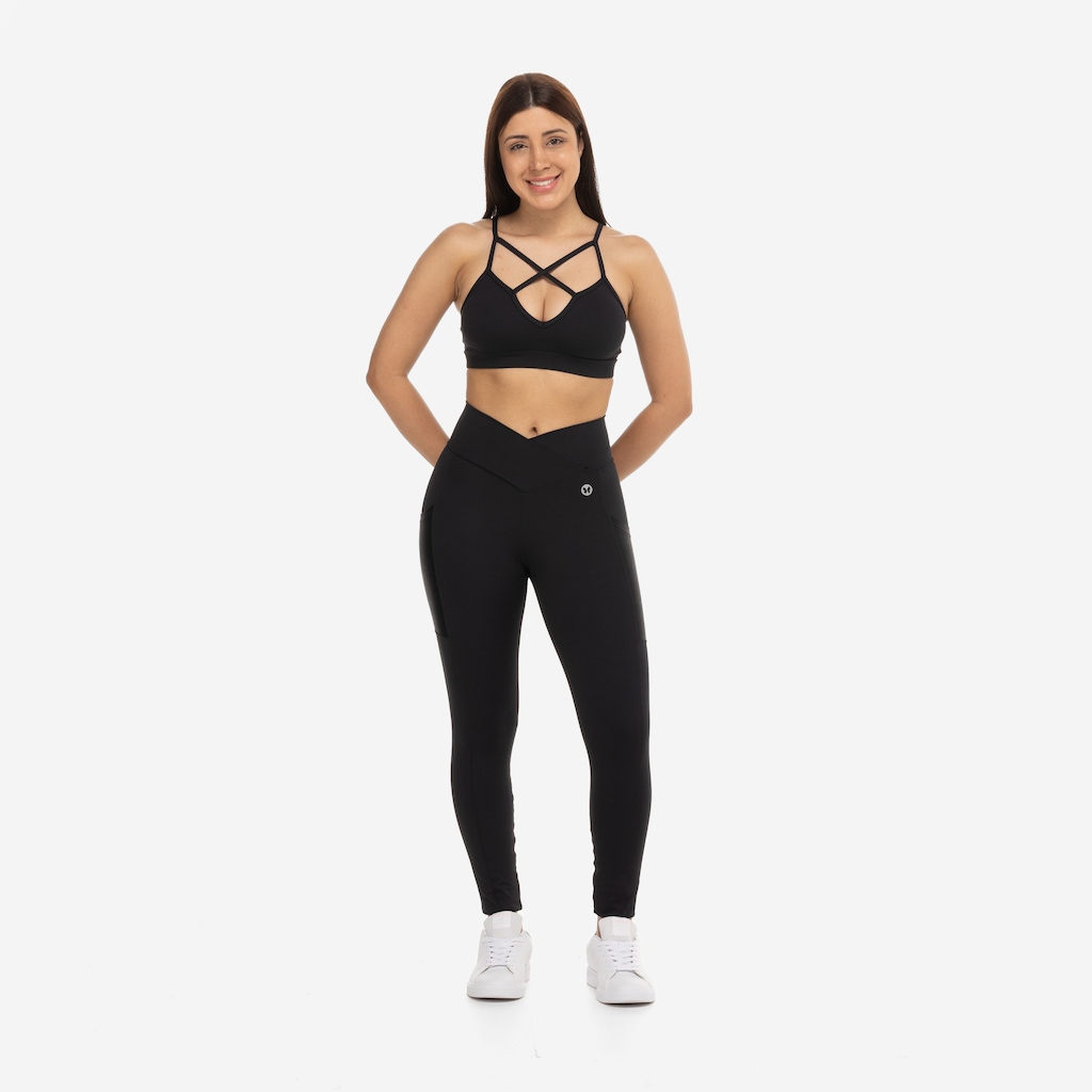 Imagem 3 do produto Top Fitness com Bojo e Proteção UV Vestem Média Sustentação Fiji - Adulto