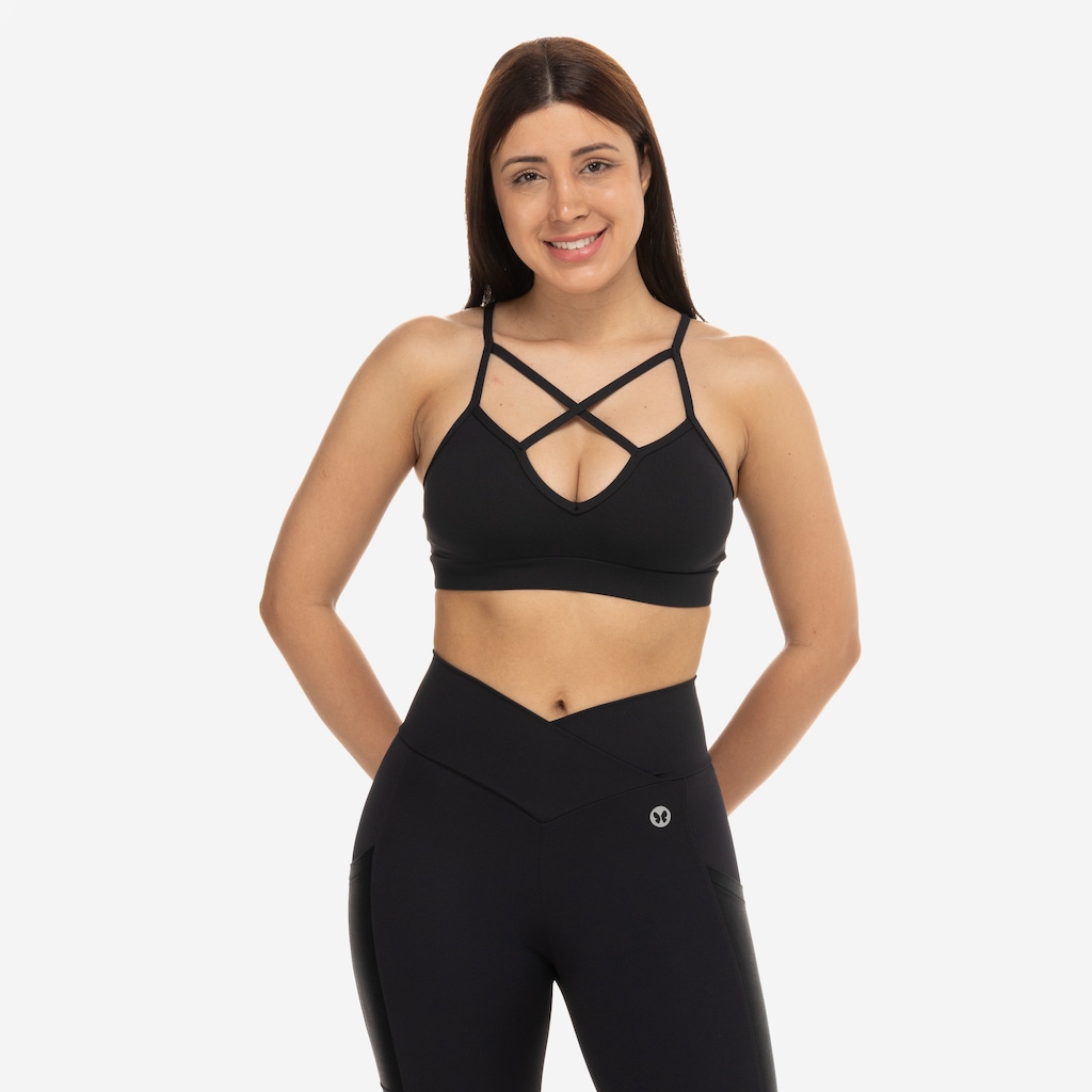 Imagem 4 do produto Top Fitness com Bojo e Proteção UV Vestem Média Sustentação Fiji - Adulto