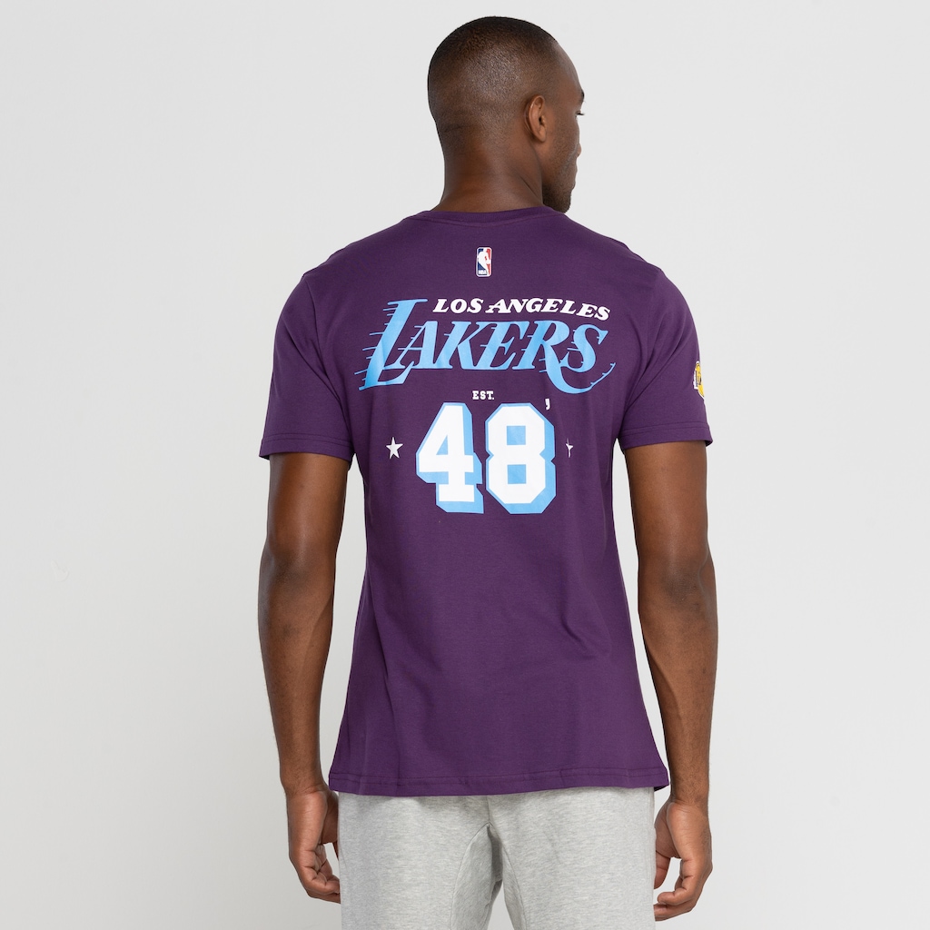 Imagem 2 do produto Camiseta Los Angeles Lakers Masculina NBA Manga Curta Nb439