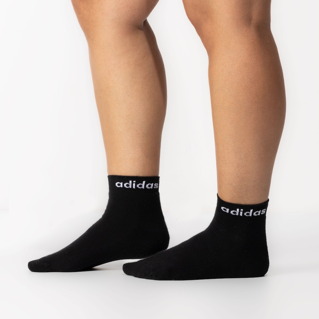 Imagem 4 do produto Kit de Meias adidas Logo Linear Ankle - com 3 Pares - Adulto
