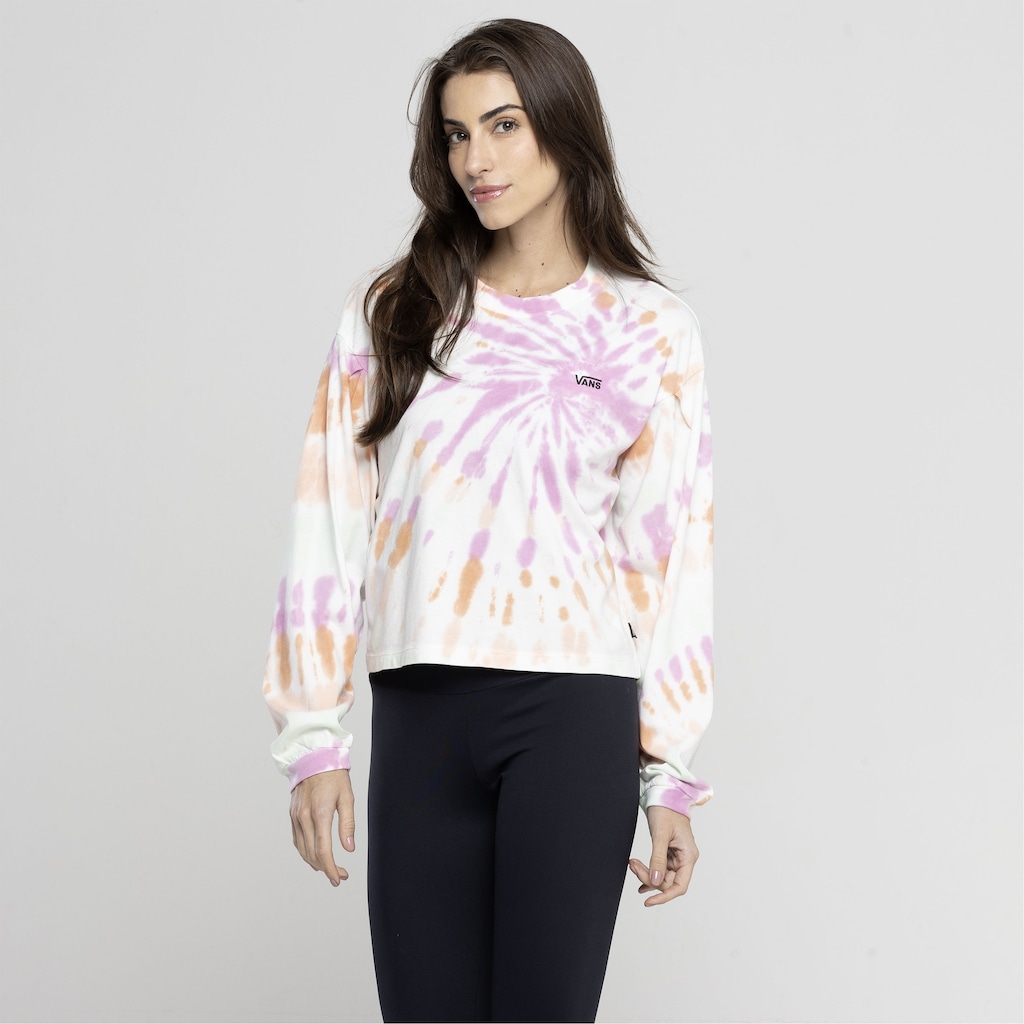 Imagem 4 do produto Camiseta Manga Longa Feminina Vans Gecko Resort Wash LS