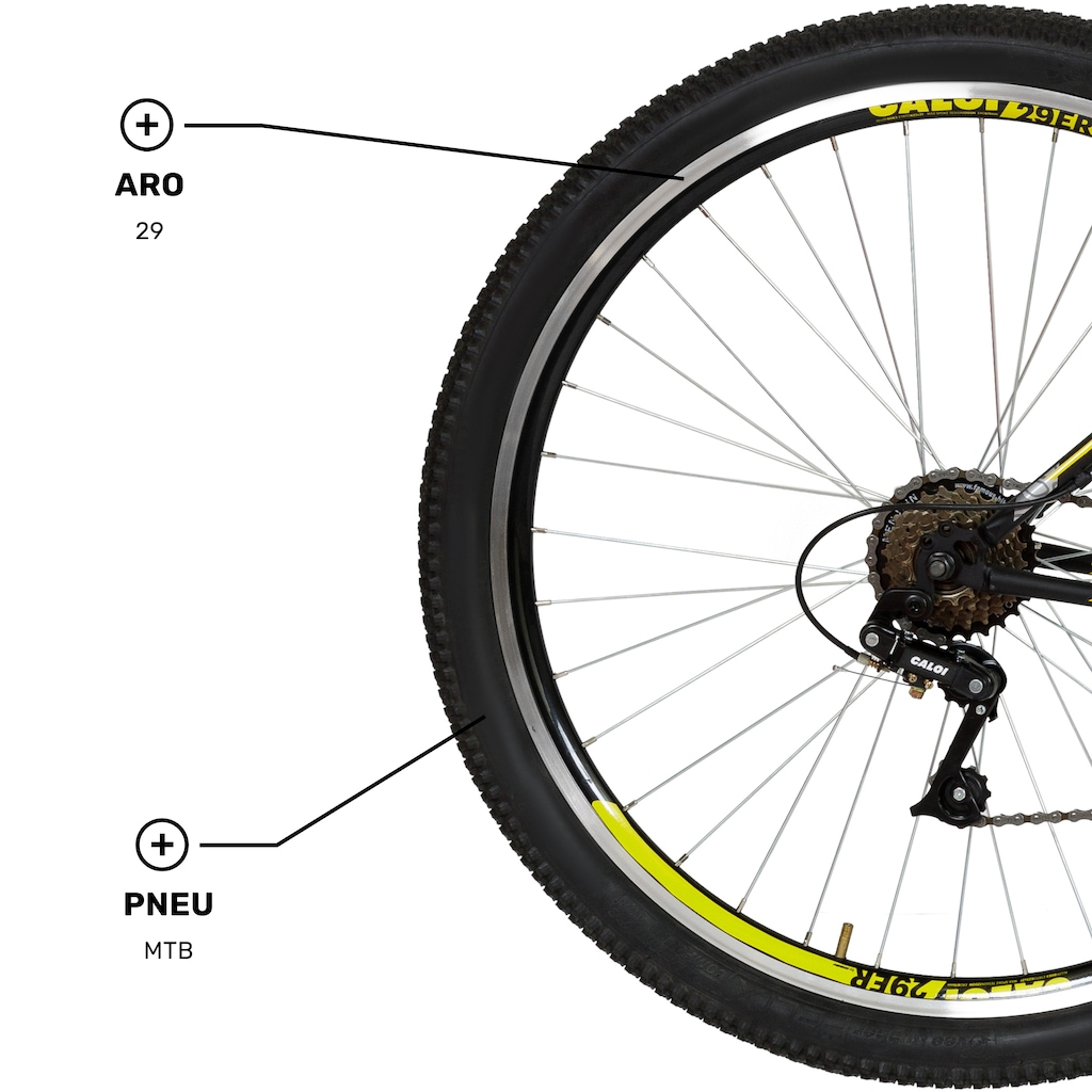 Imagem 4 do produto Bicicleta Caloi Velox Aro 29 Freio V-Brake Câmbio Indexado 21 Marchas