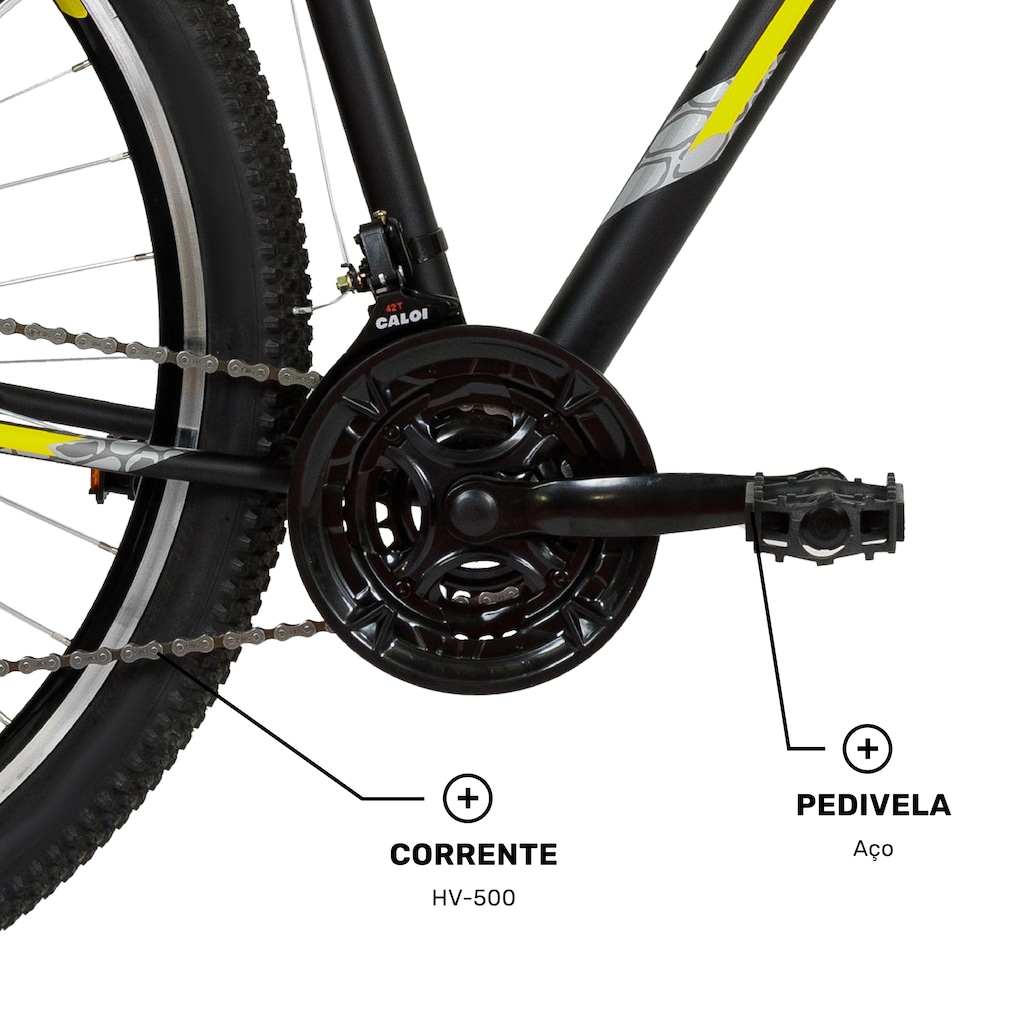 Imagem 5 do produto Bicicleta Caloi Velox Aro 29 Freio V-Brake Câmbio Indexado 21 Marchas