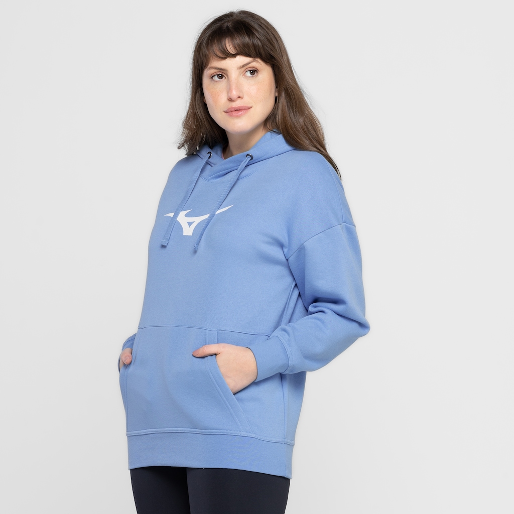 Imagem 4 do produto Blusão Feminino Mizuno com Capuz Big Logo