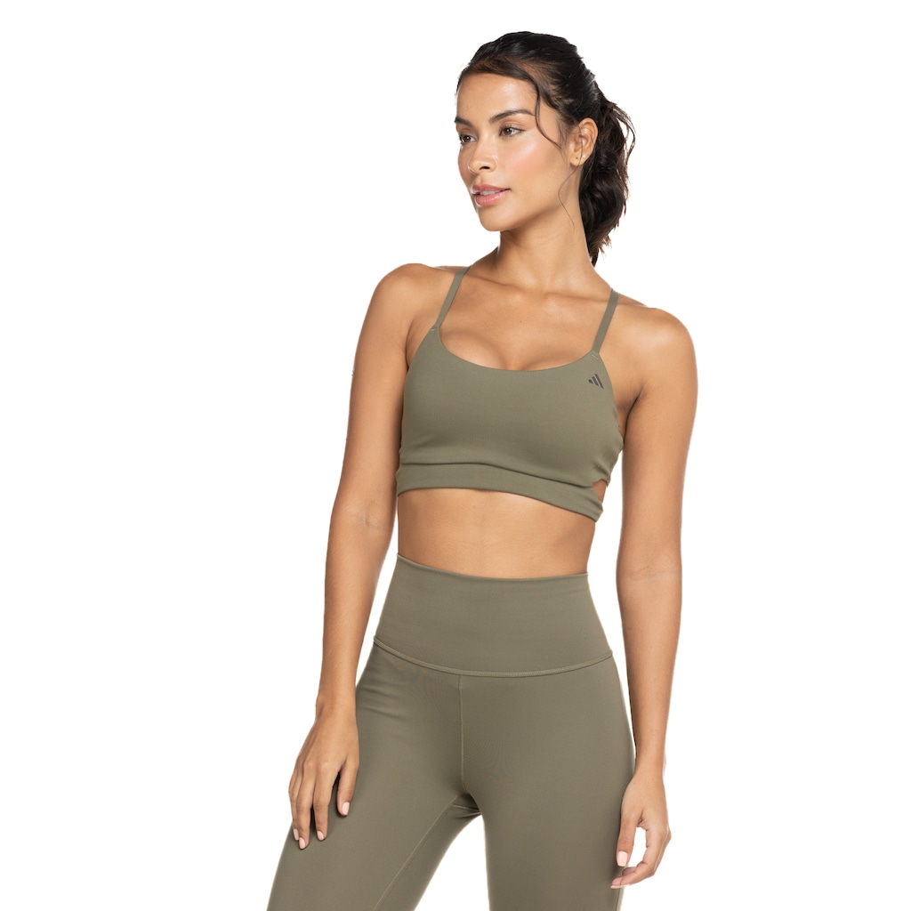 Imagem 2 do produto Top Fitness com Bojo adidas Baixa Sustentação Yoga