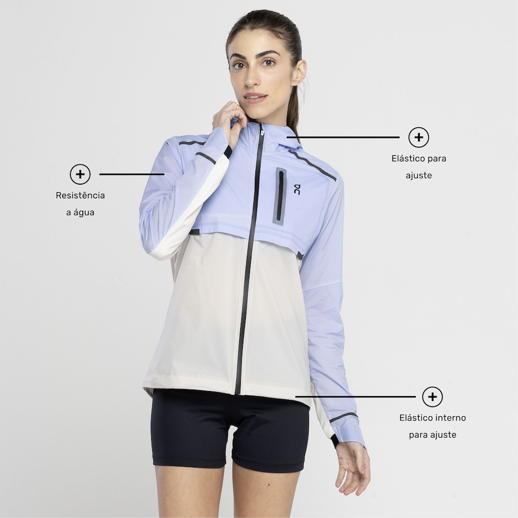 Imagem 2 do produto Jaqueta Corta-Vento Feminina On Running com Capuz Weather Jacket