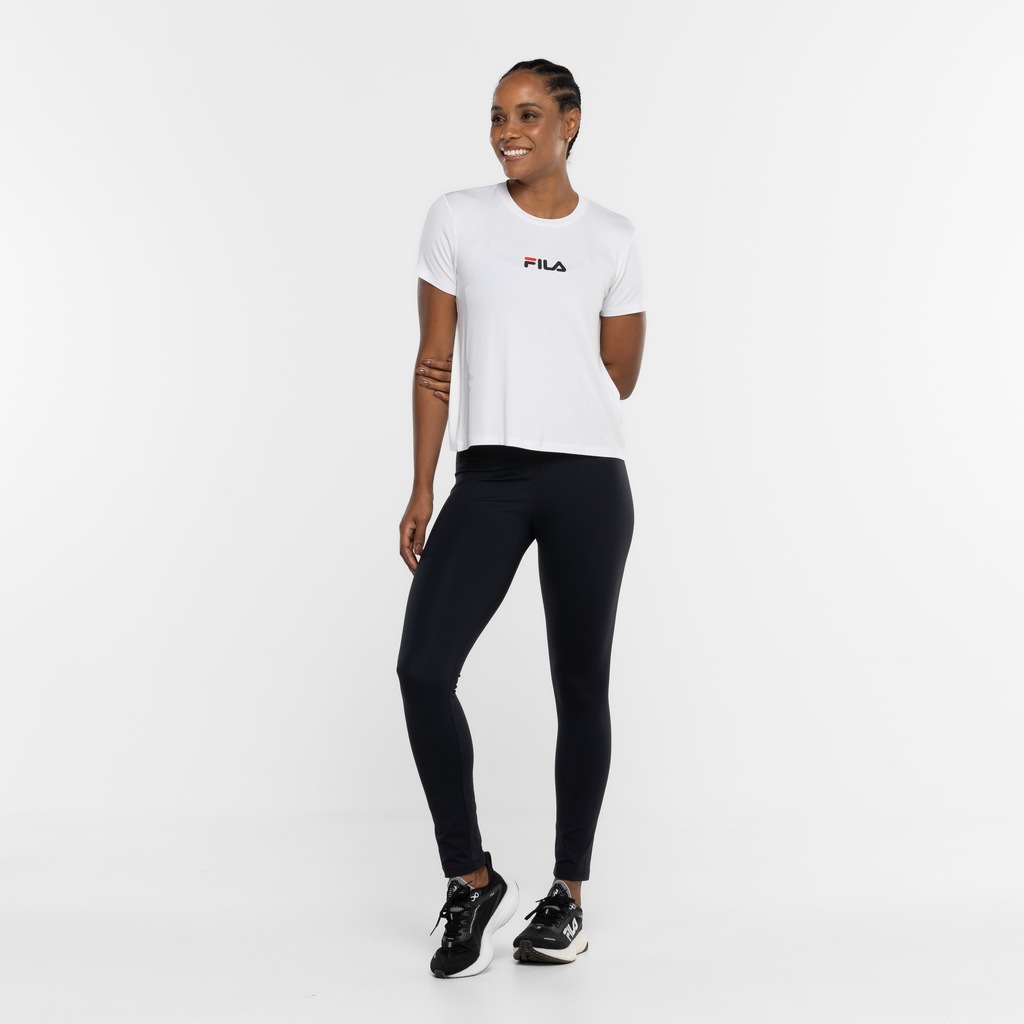 Imagem 3 do produto Camiseta Feminina Fila Manga Curta Letter Fit