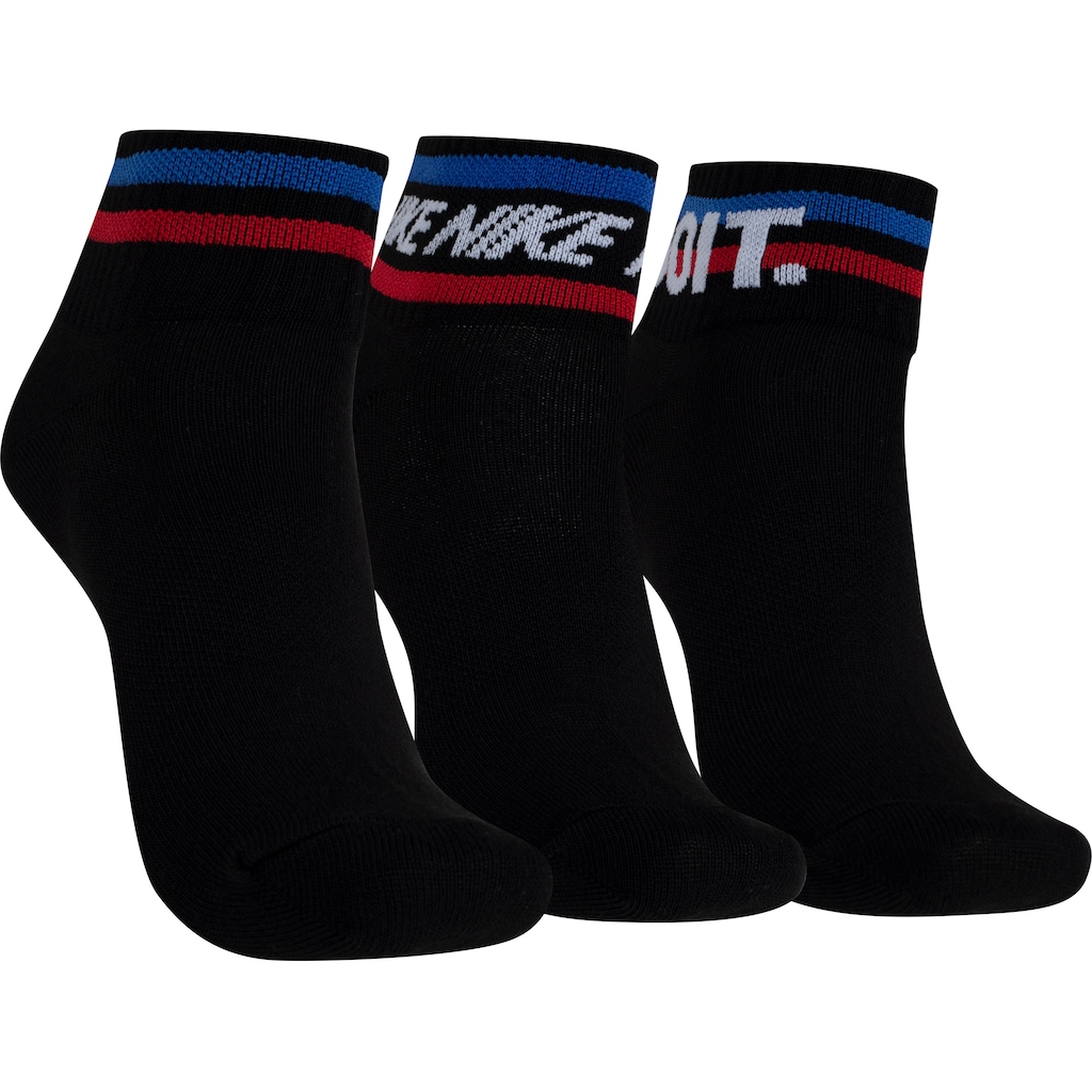 Imagem 1 do produto Kit de Meia Nike Cano Médio Everyday Essential Ankle - Adulto - 3 Pares