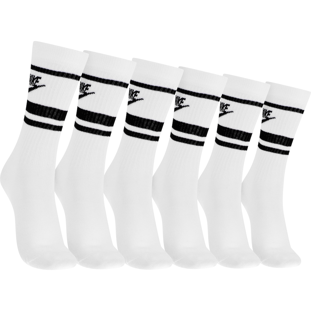 Imagem 1 do produto Kit de Meia Nike Cano Alto Everyday Essential Crew - Adulto - 3 pares