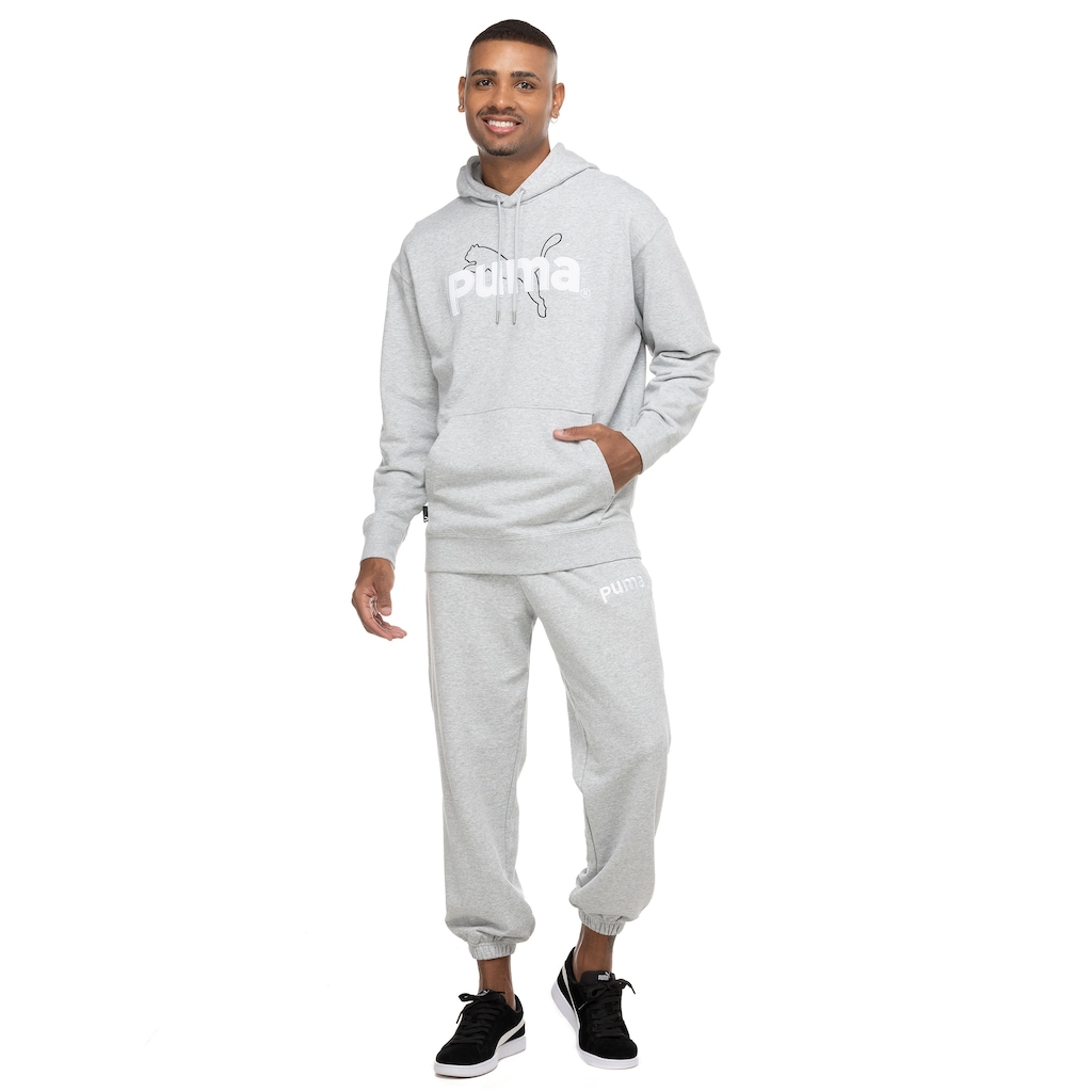 Imagem 4 do produto Blusão Masculino Puma com Capuz Team Graphic Hoodie