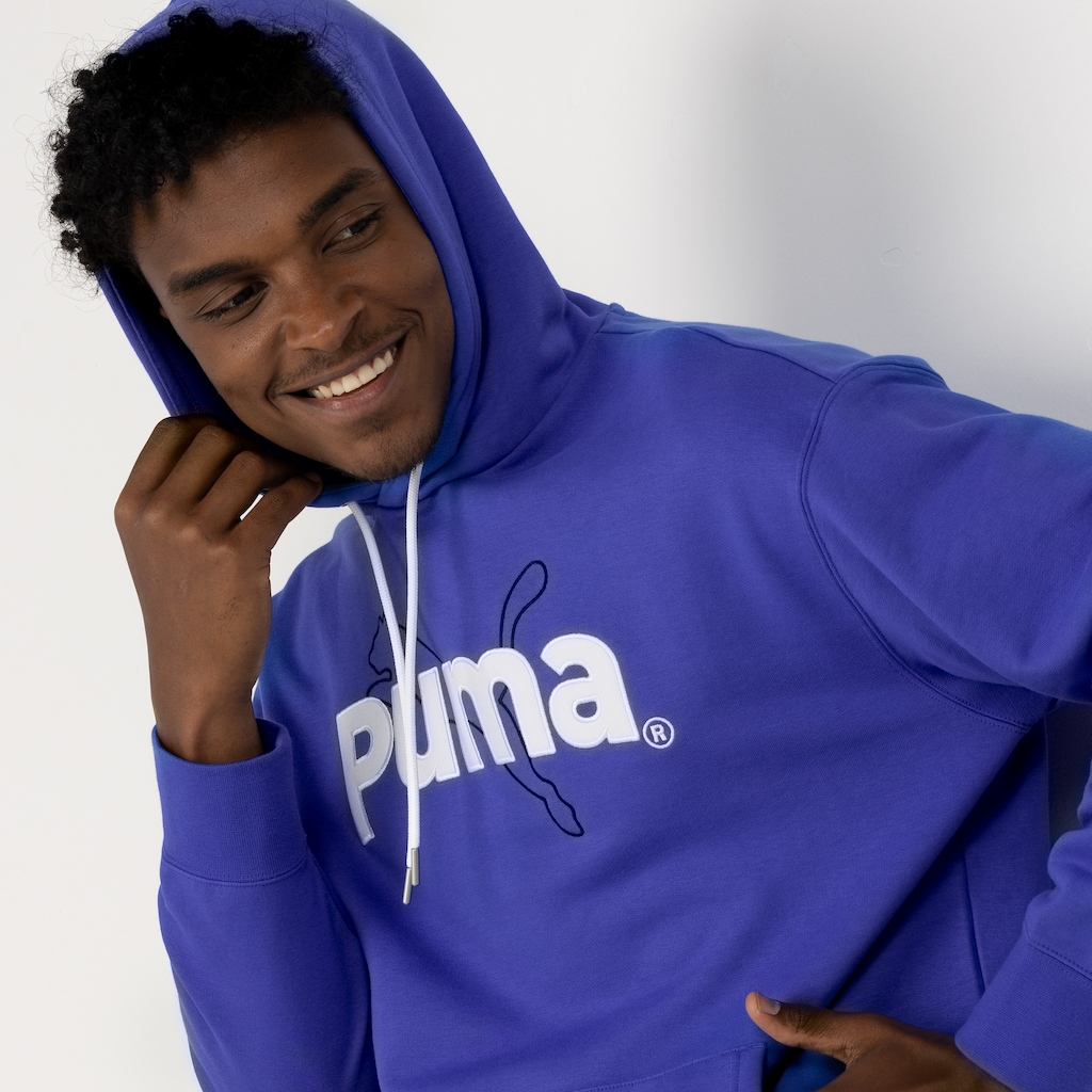 Imagem 5 do produto Blusão Masculino Puma com Capuz Team Graphic Hoodie
