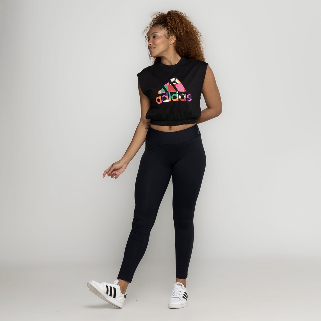 Imagem 4 do produto Camiseta Regata Cropped Feminina adidas Farm