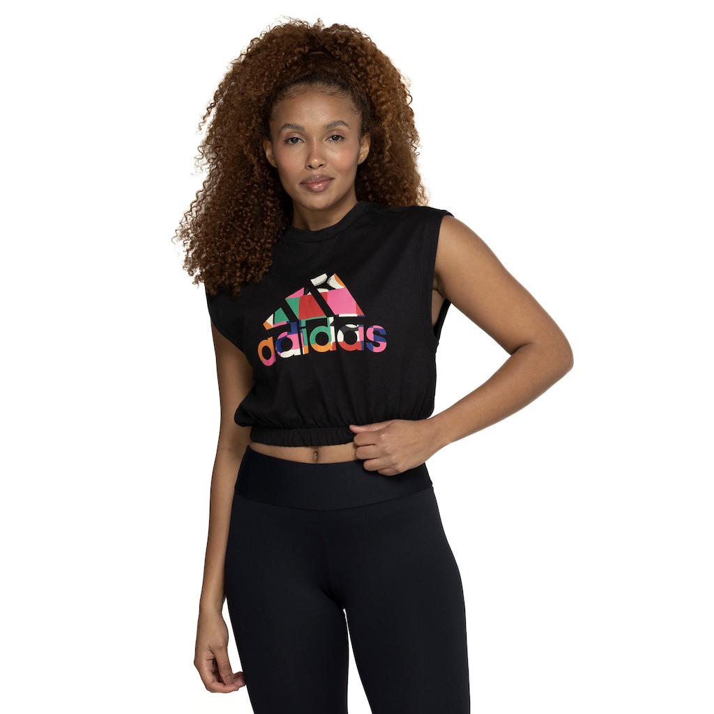 Imagem 1 do produto Camiseta Regata Cropped Feminina adidas Farm