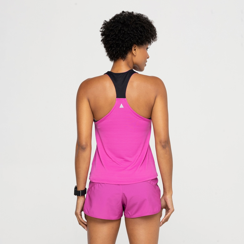 Imagem 2 do produto Camiseta Regata Cropped Feminina Lauf Color FE