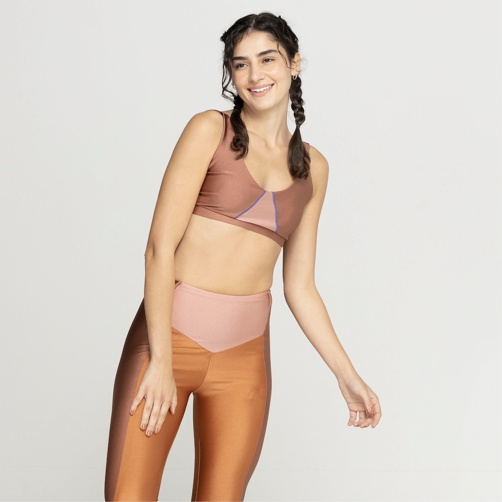 Imagem 3 do produto Top Fitness Sem Bojo Lauf Baixa Sustentação Ametista - Adulto