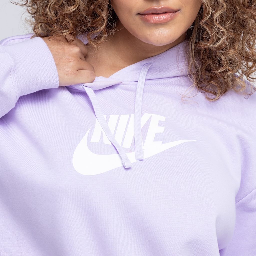 Imagem 3 do produto Blusão Nike com Capuz Sportswear Club Flc Gx Crop - Feminino