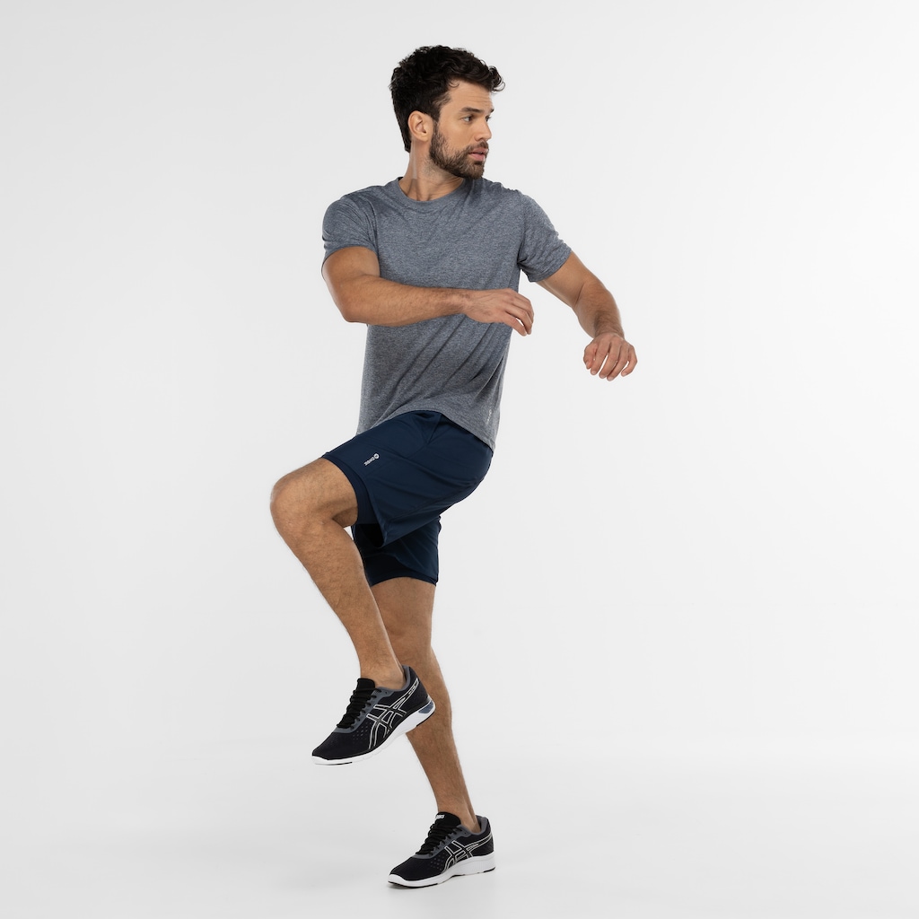 Imagem 4 do produto Bermuda 2 em 1 Masculina Oxer Recortado Breeze 7"