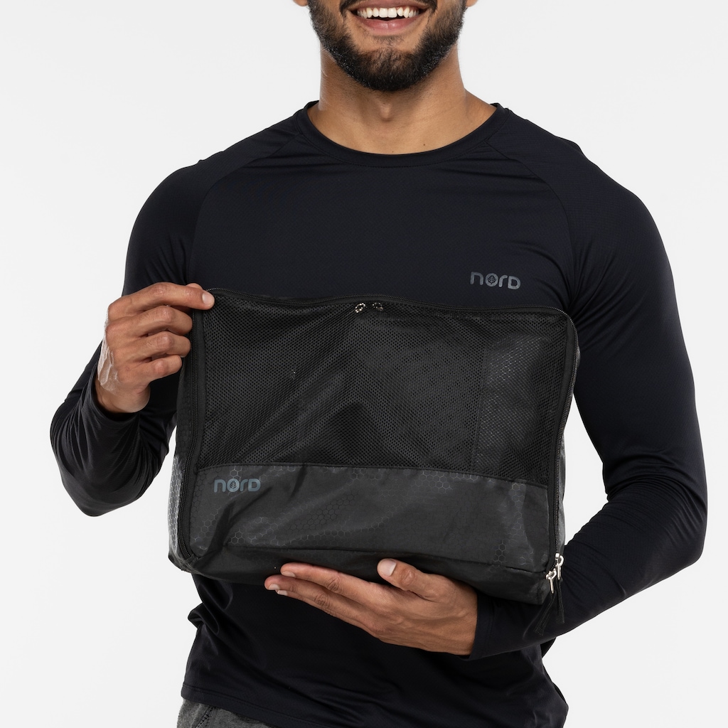 Imagem 2 do produto Kit de Necessaire Organizador Nord Mesh - 3 Unidades