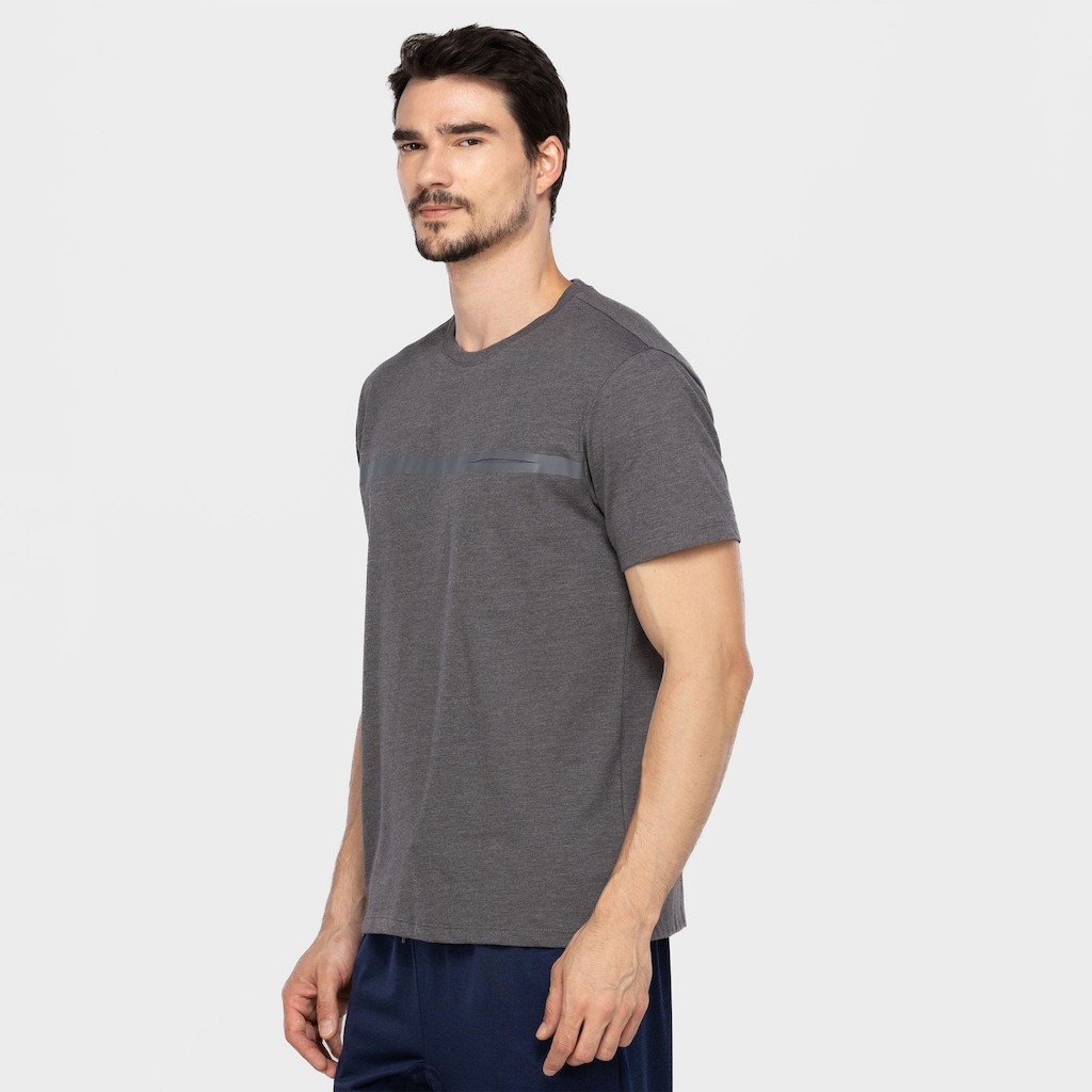 Imagem 4 do produto Camiseta Masculina Oxer Mascla Bolso Cava Tradicional Média Compressão Mal