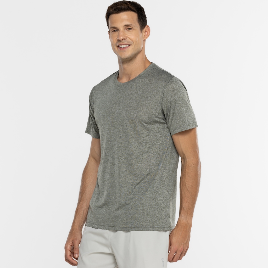 Imagem 4 do produto Camiseta Masculina Oxer Manga Curta Malha Mescla Basic