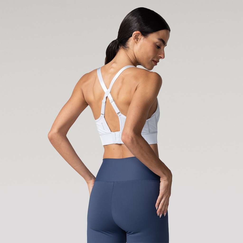 Imagem 2 do produto Top Fitness com Bojo Fixo Oxer Alta Sustentação Alça Cruzada - Adulto