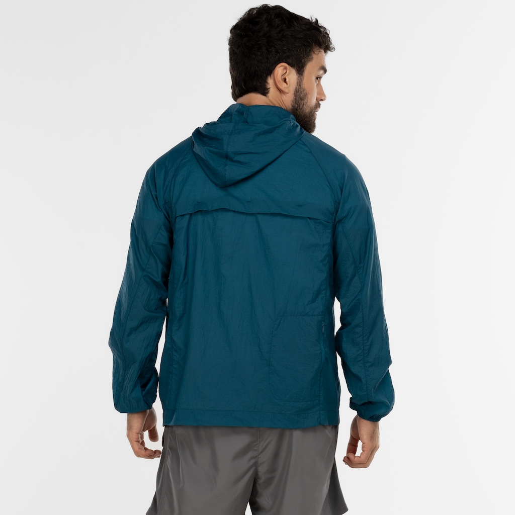 Imagem 2 do produto Jaqueta Corta-Vento Masculina Oxer com Capuz Packable Tecido Plano Corrida