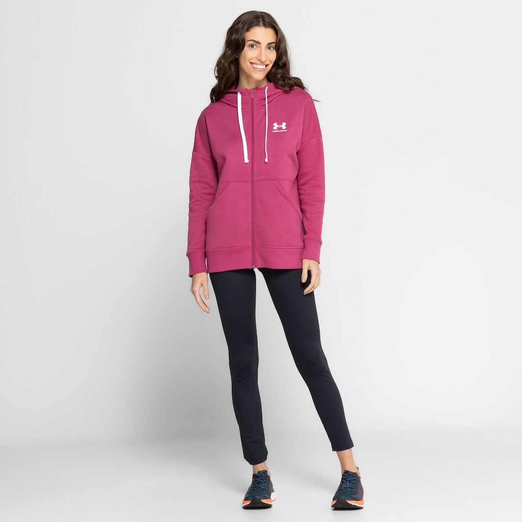Imagem 3 do produto Jaqueta de Moletom Feminino Under Armour com Capuz Rival Fleece