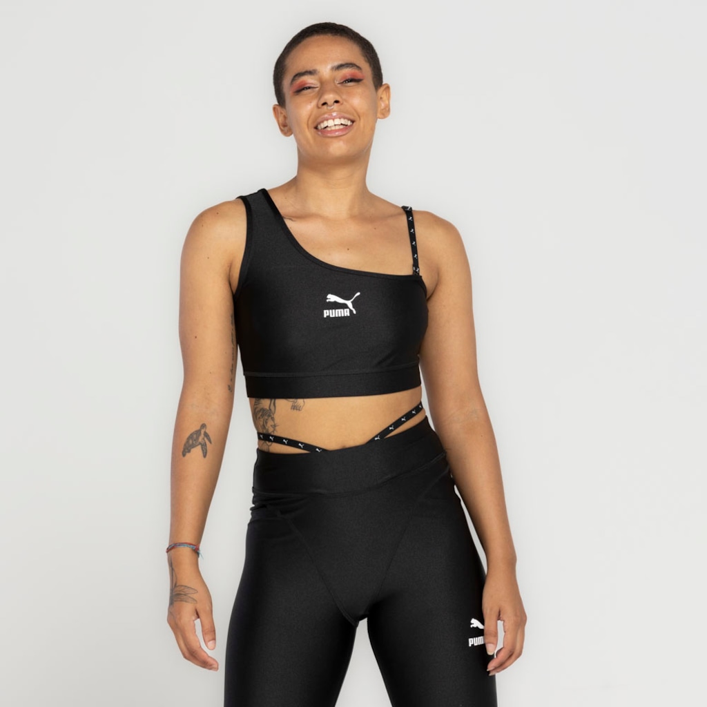 Imagem 2 do produto Top Puma sem Bojo Baixa Sustentação Dare To Crop