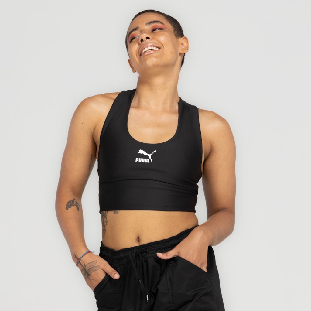 Imagem 2 do produto Top Puma sem Bojo Baixa Sustentação T7 Crop