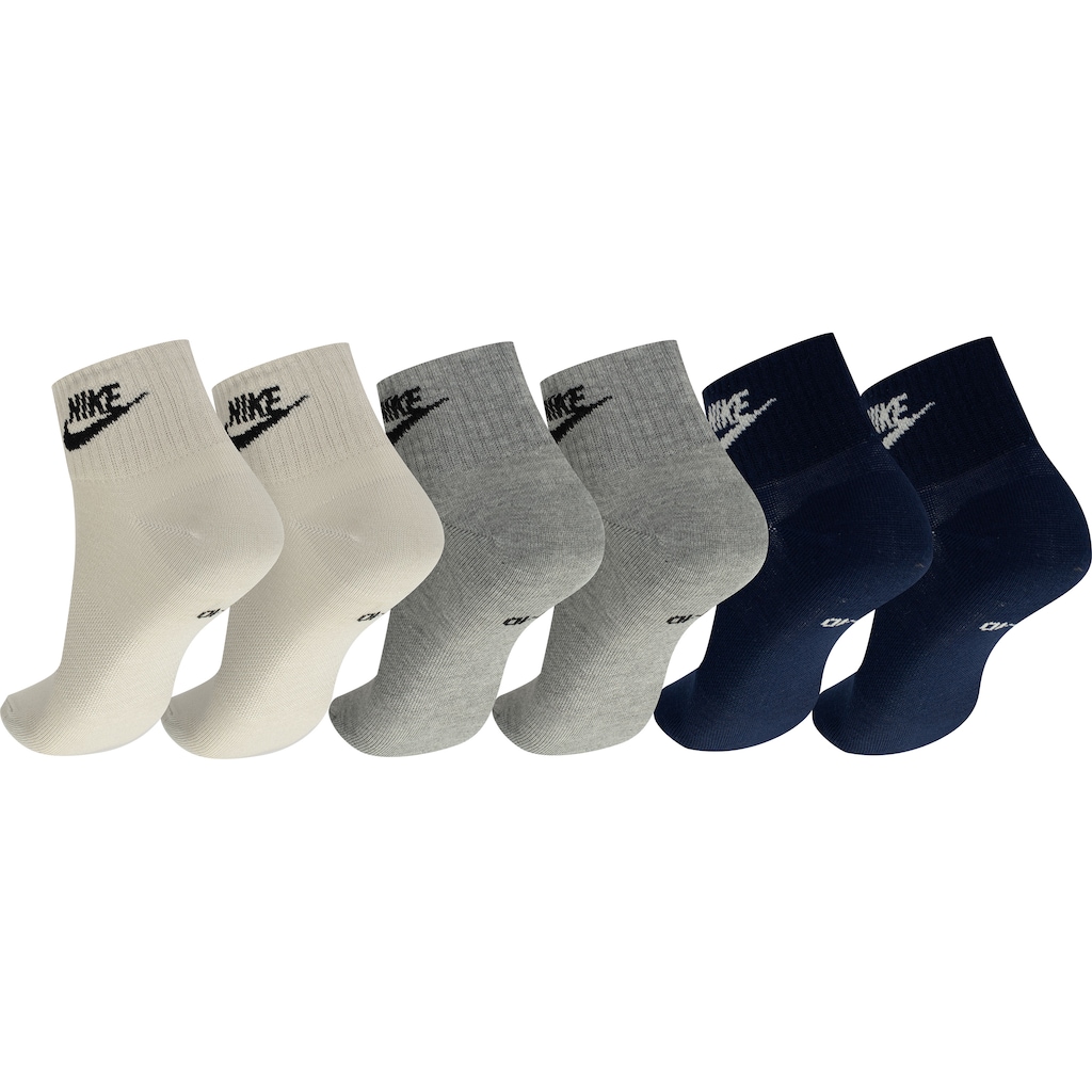 Imagem 2 do produto Kit de Meias Nike Cano Médio Sportswear Everyday Essential Ankle - Adulto - 3 Pares