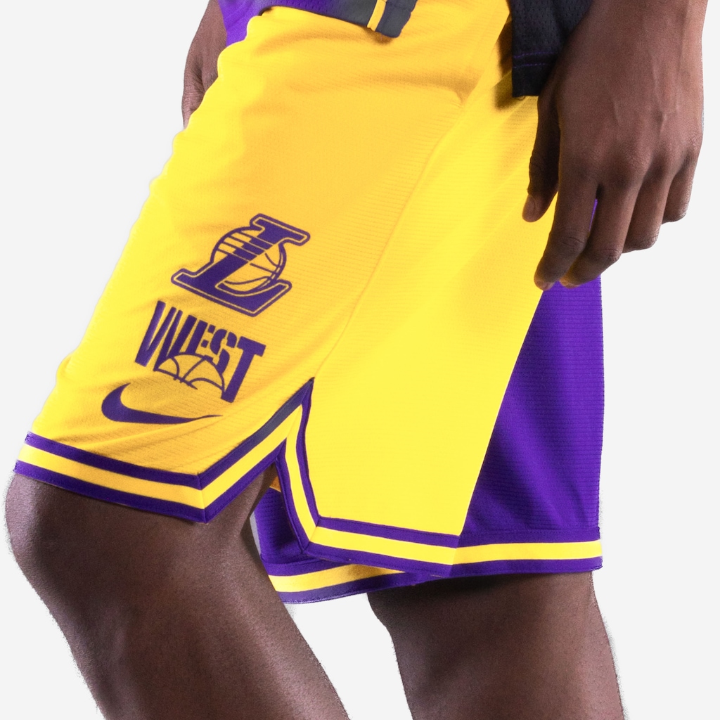 Imagem 4 do produto Bermuda Los Angeles Lakers Nike Dri-FIT DNA Court Style GX