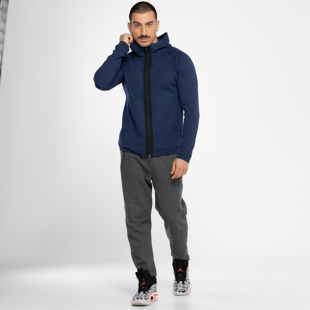 Imagem 3 do produto Jaqueta Jordan Masculina Nike com Capuz Dri-Fit Air Sport Stmt FLC FZ
