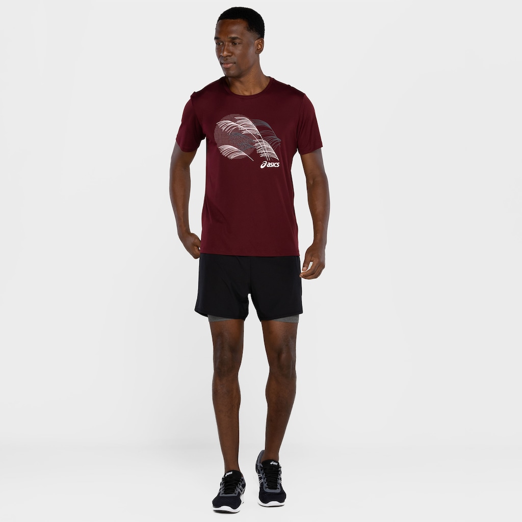 Imagem 3 do produto Camiseta Masculina ASICS Manga Curta Estampa Treino Anti Odor