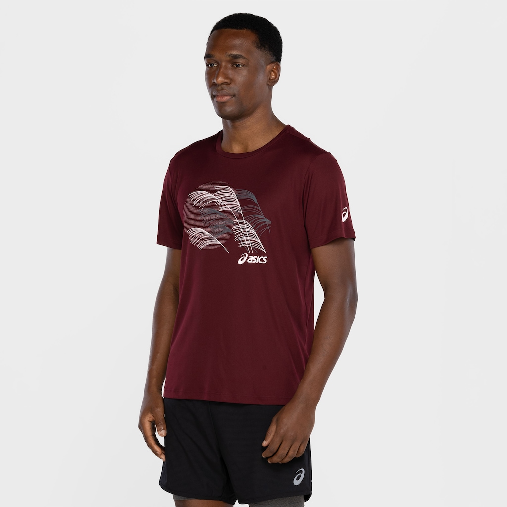 Imagem 4 do produto Camiseta Masculina ASICS Manga Curta Estampa Treino Anti Odor