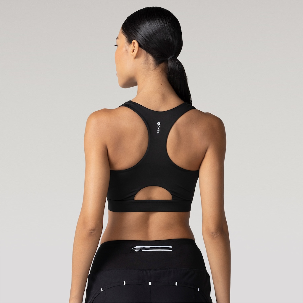 Imagem 2 do produto Top Fitness com Bojo Removível Oxer Alta Sustentação Zíper - Adulto