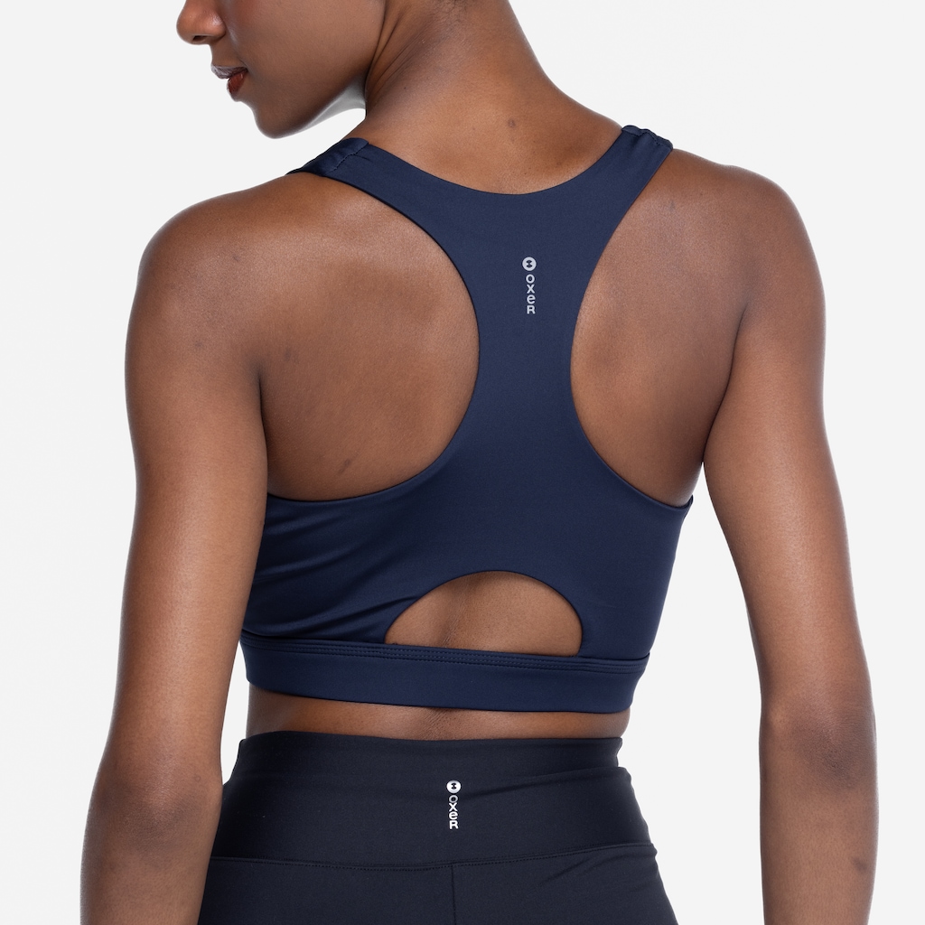 Imagem 5 do produto Top Fitness com Bojo Removível Oxer Alta Sustentação Zíper - Adulto