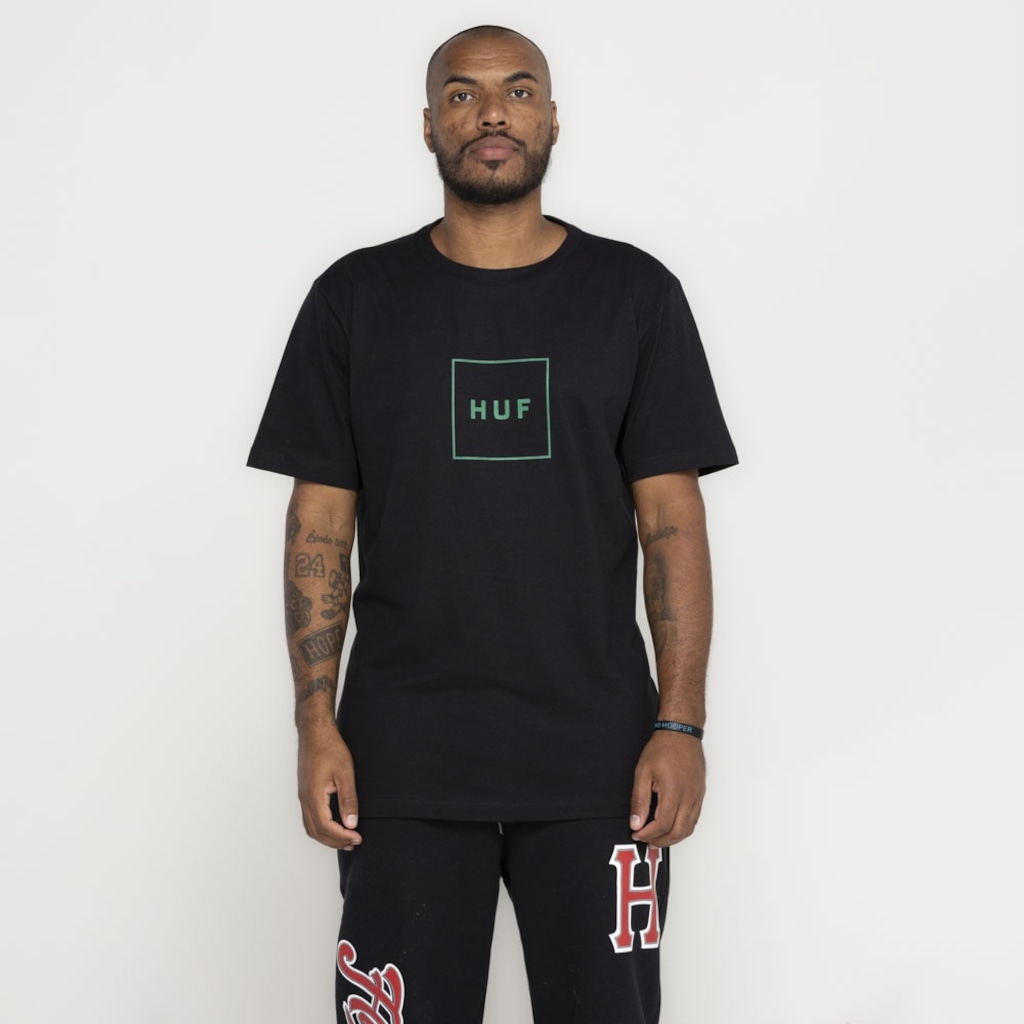 Imagem 2 do produto Camiseta Huf Manga Curta Essentials Box Logo