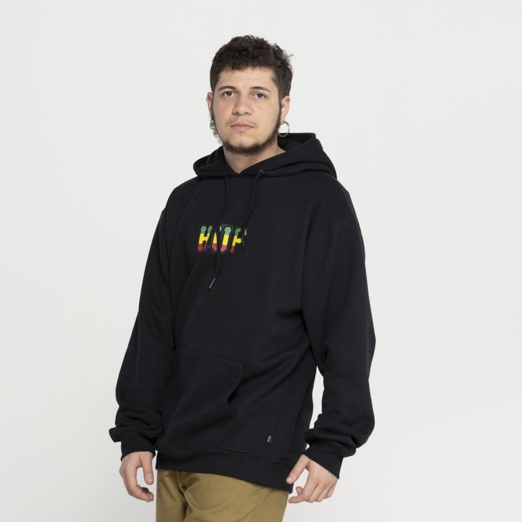 Imagem 3 do produto Blusa de Moletom Huf com Capuz Careca Righteous