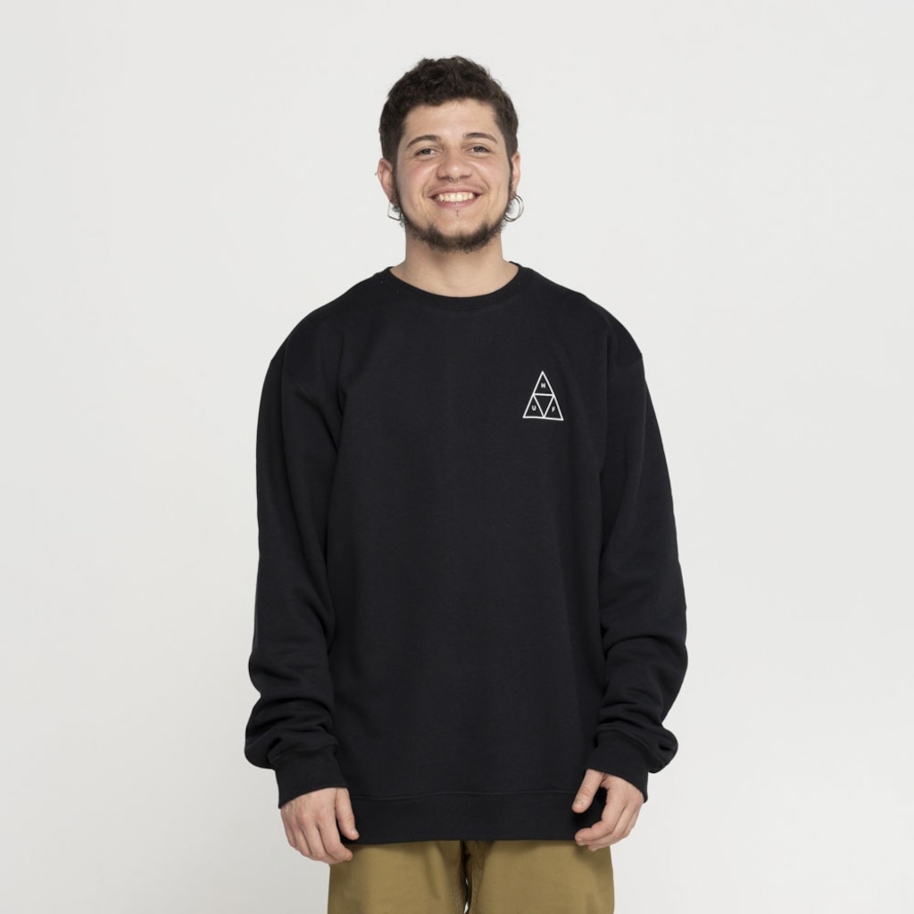 Imagem 2 do produto Blusa de Moletom Huf Careca Essentials TT Crew